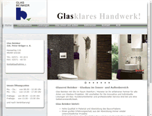 Tablet Screenshot of glas-beinker.de